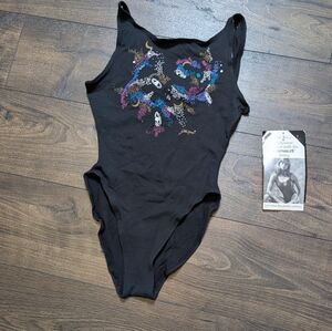 Gilda Marx Athleisure Vintage Flexatard Leotard 90s Festival Workout Medium NWT